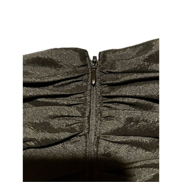 Y2K Adrianna Papell Strapless Mini Dress 6 Ruched Bodycon Formal Capsule NYE - Picture 5 of 8